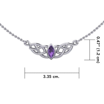 Celtic Knotwork Silver Necklace TN116 - Jewelry